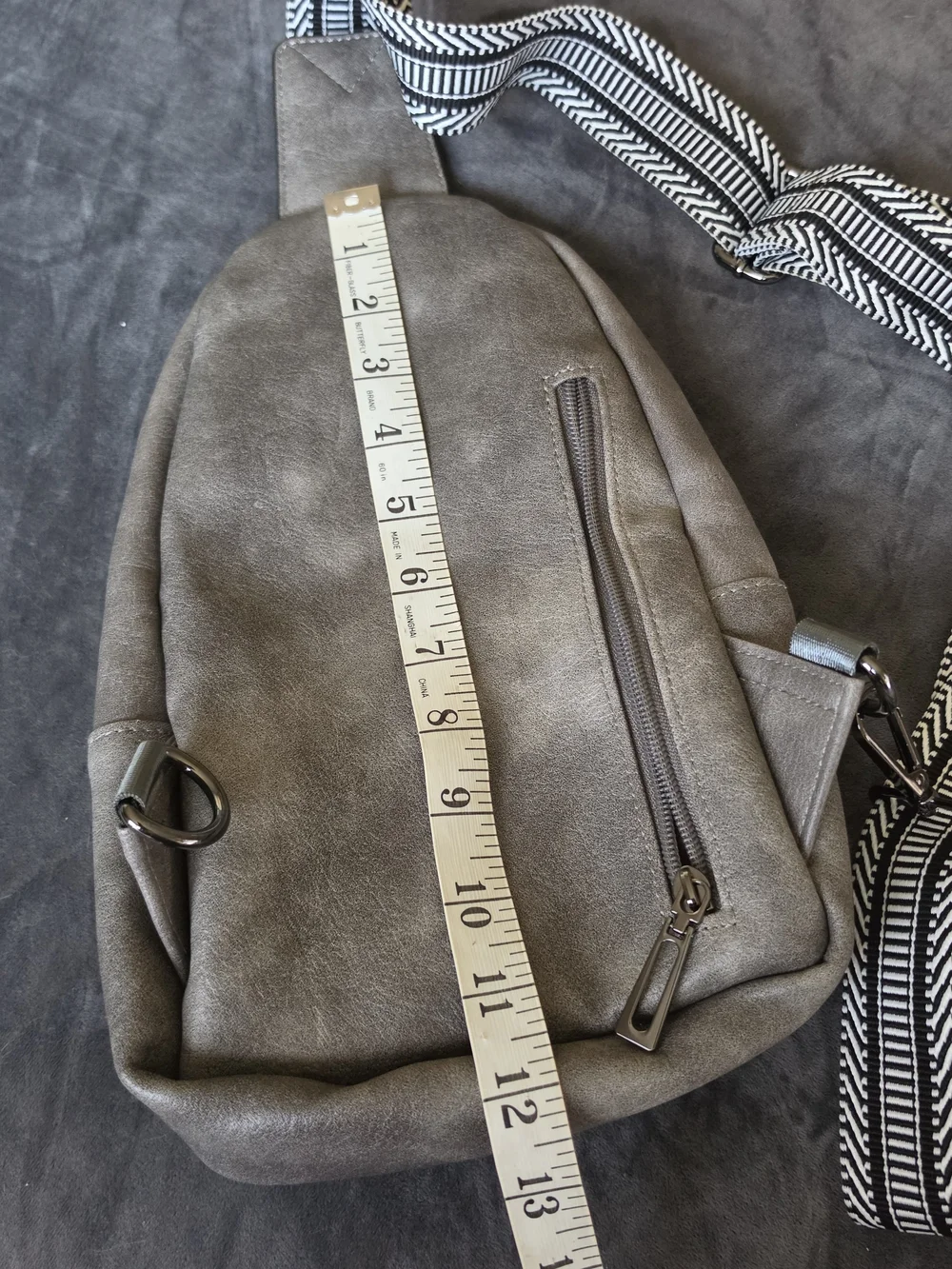 Compact Gray Sling Backpack - Women Bags